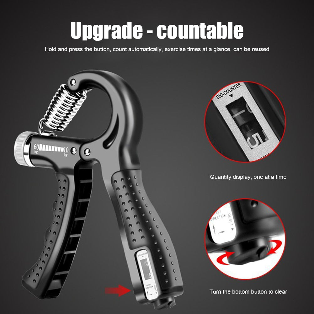 Adjustable R-Shaped Countable Hand Strengthener