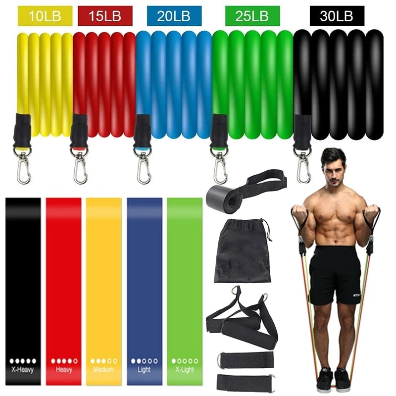 Resistance Bands Set Exercise Bands with Door Anchor