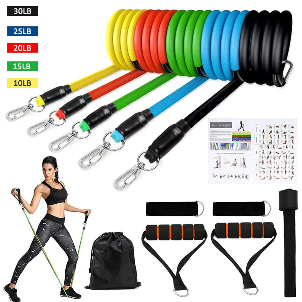 Resistance Bands Set Exercise Bands with Door Anchor